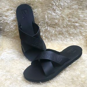 NEW Vans flip-flop leather upper